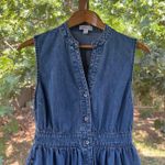 On 34th Women's Blue Denim Tiered Ruffled Midi Dress Size S Photo 7
