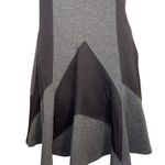Hale Bob  Sleeveless V Neck Fit and Flare Dress Panel Blocked Black & Gray‎ EUC S Photo 3