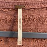 Free People  Boho Bell Sleeve Brown‎ Mauve V-Neck Oversized Blouse Size XS Photo 2