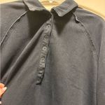 American Eagle NWT  M Heather Black Quarter Button Up Sweatshirt  Photo 3