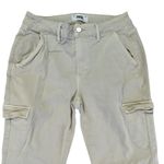 Paige  Women's Size 27 Beige Cargo Pants Straight Leg Cotton Blend Utility Photo 4