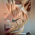 Nike Women's Athletic Shorts - Brown and Peach Floral Photo 2
