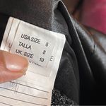 Mori Lee  | Black High Low Floral Accent Beaded Open Back Evening Gown Sz 8 Photo 14