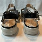 GEOX • Black Patent Italian Leather Sandals • size 39 • US size 9 Photo 3