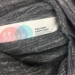 Free People Beach Cowl Neck Long Sleeve Pullover Two Body Grey Cocoon Photo 4