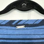 prAna  Blue Striped Boat Neck Short Sleeve Shift Dress Pockets Nautical Beach Photo 3