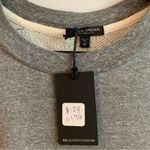 Black Orchid NWT  Grey Ruffled Raw Hem Pullover Sweatshirt Size M Photo 11