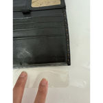 Brighton  Bloom Small Black Leather Roses Wallet Organizer Crossbody Clutch‎ Photo 12