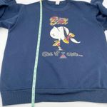 Vintage 90s 1995 Total Brat See If I Care Sweatshirt Navy Blue Crewneck Size XL Photo 8
