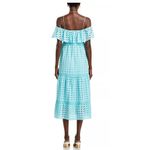 T Tahari  Eyelet Midi Dress Size Medium‎ Photo 3