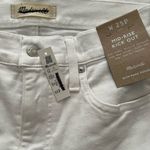 Madewell Petite Mid Rise Kick Out Crop Jean 25P Pure White NJ430 NWT Photo 4