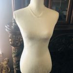 Vintage mid century graduated opalescent glass wedding bead necklace White Photo 4