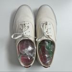 Tory Burch Murray Shoes Sneaker Flats Tennis Shoes Medallion Logo Canvas Cream Photo 13