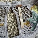 Free People light purple embroidered floral tank top size XS Photo 5