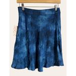 Free People Martine Blue Tie-Dye Print A-Line Crinkled Mini Skirt Size 4 Photo 2