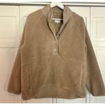 Loft Lou & Grey tan Sherpa oversized pullover fleece large Photo 9