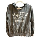 Charleston South Carolina Distressed Hoodie Cozy Graphic Sweatshirt Grunge Sz L Gray Photo 0