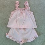 Amazon Pink Ruffle Tank Top and Shorts Set Photo 3