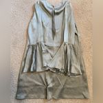 Alexis  Revolve Melany bell sleeve keyhole back mini dress silver Photo 7