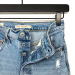 Levi's  Ribcage Straight Ankle Denim Cutoff Shorts Light Wash 24 Photo 3