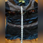Acorn Mixed Media Cardigan, Size Medium Blue Photo 2