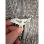 Women's Boho Weekend Stories Talia Shorts in Slate Stripe size XS Quiet Luxury Gray Photo 4