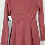 One One Six Lace Panel Long Sleeve Mini Dress Size XS Photo 3