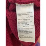 Chico's  Sweater Plus Size 2X Red Cable Knit Cowl Neck Preppy Twee Holidays Photo 6