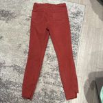 frame denim FRAME Le High Skinny Jeans Size 29 Burnt Henna Gusset Frayed Step Hem Pants Photo 3