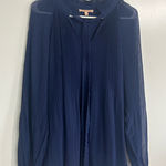 Gibson Latimer  elegant blue blouse. Size XL. Used, excellent condition. Photo 0