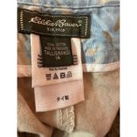 Eddie Bauer Skirt Women's 16 Floral Khaki Cargo Brown Colorful Flowers Pocket Photo 5