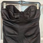 Nicole Miller Classic Timeless Black Silk Corset Bow Strapless Dress Size 6 S Photo 1