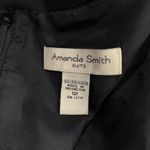 Amanda Smith Dress Womens 12 Black Sleeveless Round Neck Sheath Mini Dress Photo 2