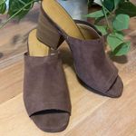 Universal Threads Universal Thread Norelle Microsuede Stacked Open Toe Mules Heel Size 6.5 Photo 1