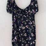 BP Ditsy black Floral Tie Front Minidress size 3X Photo 0