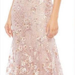 Mac Duggal 67481 Womens Floral Embellished Sleeveless Plunge Neck Gown Dress Photo 1