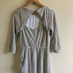 Greylin Drape Top Dress Back Cutout Striped Midi Photo 10