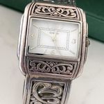 Chico's vintage silver cuff watch rectangle face Photo 0