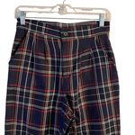 Urban Outfitters Renewal Navy Plaid Pants Small Photo 1