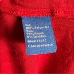 Apt. 9  red flowy split shoulder double layer top size small Photo 6