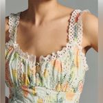 Anthropologie  Ruffled Citrus Eyelet Dress- XXS Photo 3