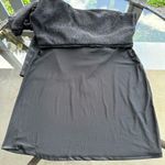 House of Harlow 1960 Metallic Knit Side Slit Maxi Skirt in Black Photo 10