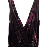 love on a hanger  Floral Velvet V Neck Sleeveless Jumpsuit Size XS Photo 3