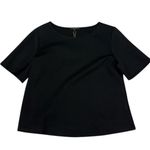 Quince Black Ultra Stretch Ponte Short Sleeve Top Size Medium NWT Casual Top Photo 10