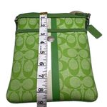 Coach  Green Coated Canvas Crossbody Photo 6