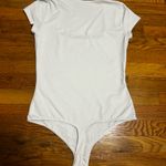 Free People Square Neck Chic White Women's Bodysuit Photo 2