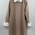 Tuckernuck Taupe Dress with White Collar Tan Size XL Photo 7