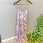 Rococo Sand Avana Midi ruffled corset dress, high low hem, leopard print, sz M White Size M Photo 6