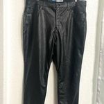 Old Navy  Womens Pants Black Faux Leather OG High Rise Straight Plus Size 18 Photo 0