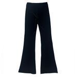 Avenue Montaigne Bellini Black Velvet Flare pants Sz 4 Pull On Minimalist luxury Photo 5